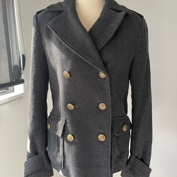 Sportscraft Jackets & Blazers - Sportscraft Dark Grey Felt Wool Jacket